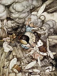 Nella cucina della Duchessa, illustrazione di 